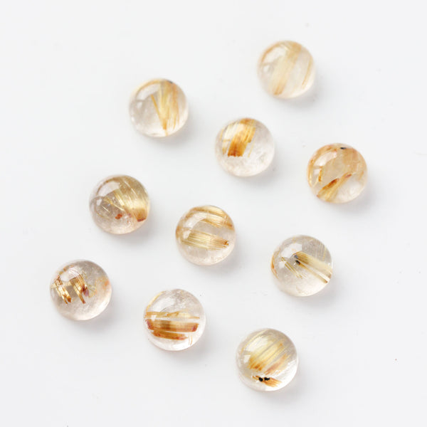 Golden Rutilated Quartz & 14k Rose Gold Ring
