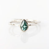 Tourmaline & 14k Gold Wildflower Ring