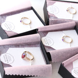 14k gold or sterling silver textured band - The Peony Ring
