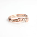 Tiny Initial Ring in 14k Gold
