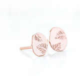 14k gold leaf stud earrings - The Angelica Stud Earrings