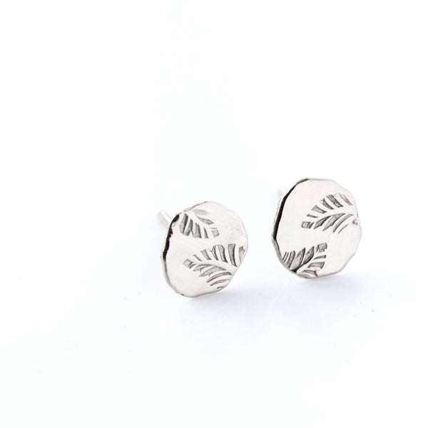 14k gold leaf stud earrings - The Angelica Stud Earrings