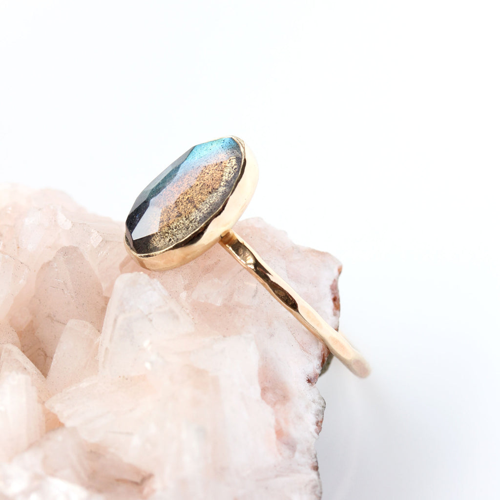 Rose cut deals labradorite
