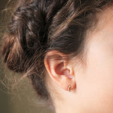 Sterling silver or 14k gold teardrop stud earrings - The Raine Stud Earrings