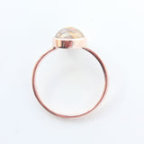 Golden Rutilated Quartz & 14k Rose Gold Ring