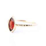 Marquise Garnet & 14k Gold Ring - The Oriane Ring
