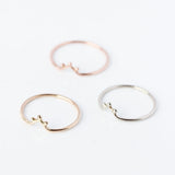 The Ourika Ring - fine 14k gold stacking ring