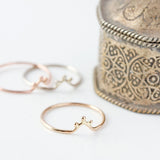 The Ourika Ring - fine 14k gold stacking ring