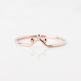 The Ourika Ring - fine 14k gold stacking ring