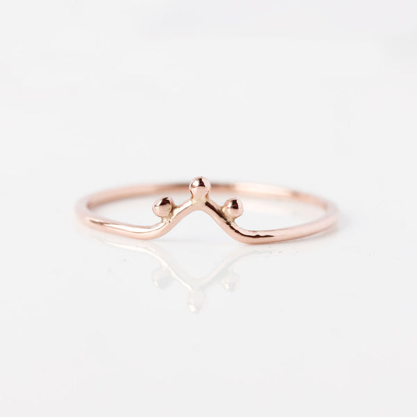 The Ourika Ring - fine 14k gold stacking ring