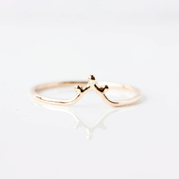 The Ourika Ring - fine 14k gold stacking ring