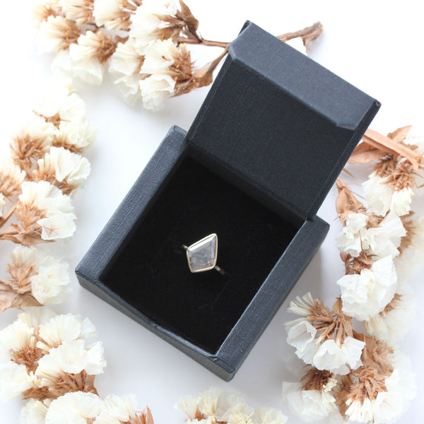 Sapphire & 14k Gold Wildflower Ring