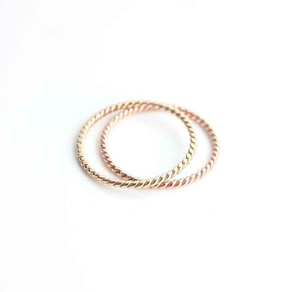 Rope Ring in 14k Gold