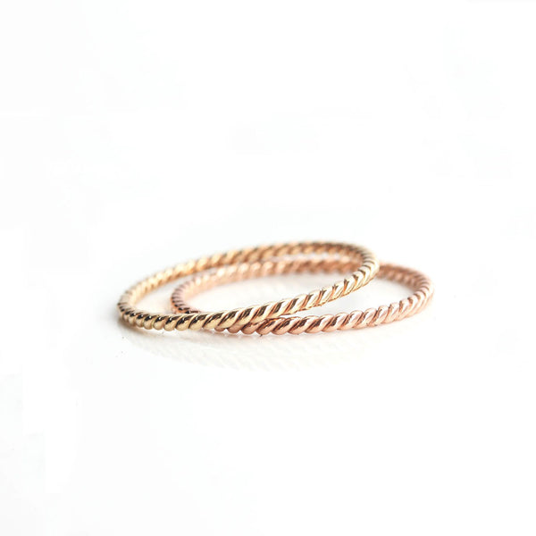 Rope Ring in 14k Gold