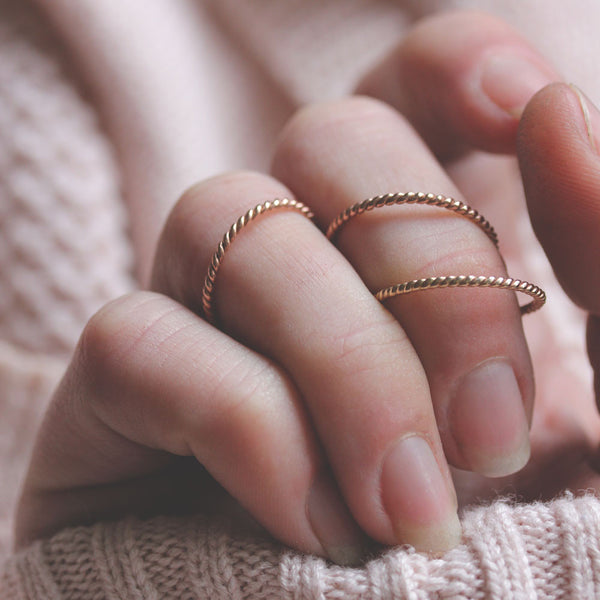 Rope Ring in 14k Gold