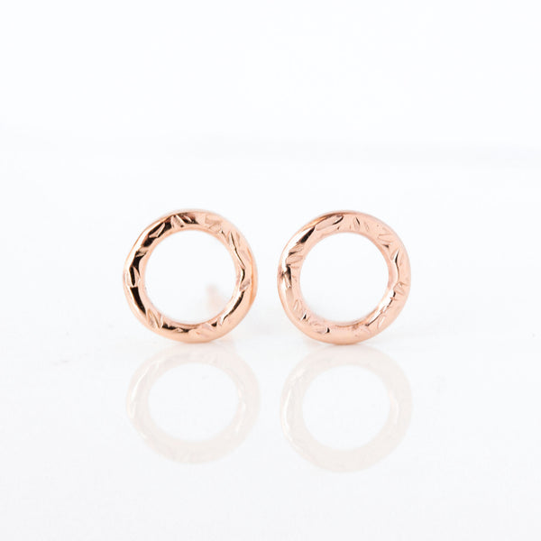 14k rose gold Dahlia Stud Earrings