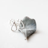 Sterling silver or 14k gold teardrop stud earrings - The Raine Stud Earrings