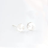Sterling silver leaf earrings - The Angelica Stud Earrings