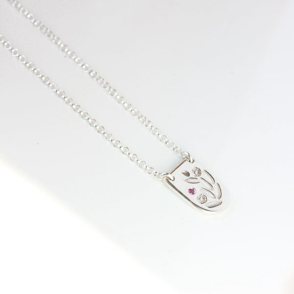 Sterling silver floral necklace - The Meadow Necklace
