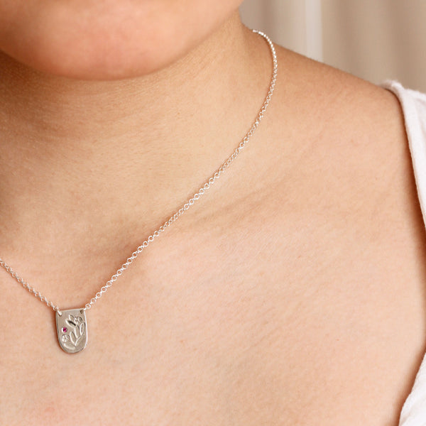 Sterling silver floral necklace - The Meadow Necklace