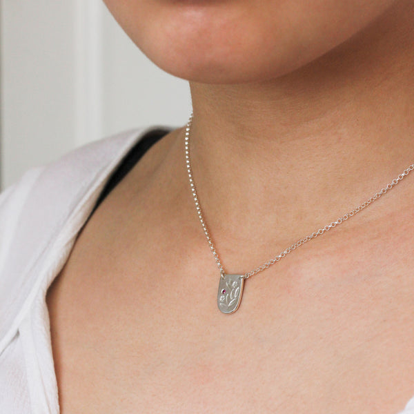 Sterling silver floral necklace - The Meadow Necklace