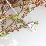 Sterling silver floral necklace - The Meadow Necklace