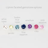Sterling silver flower & gemstone signet ring - The Meadow Ring