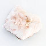 Tiny Pebble Stud Earrings in 14k Gold