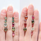 Tourmaline & 14k Gold Wildflower Ring