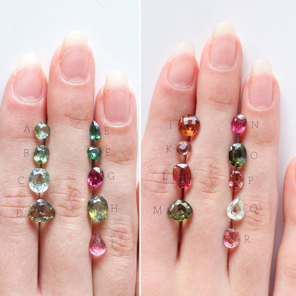 Tourmaline & 14k Gold Wildflower Ring